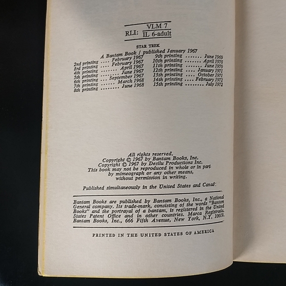 Star Trek RARE Adapted stories collection by Bantam/Desilu 1972 - Picture 5 of 16